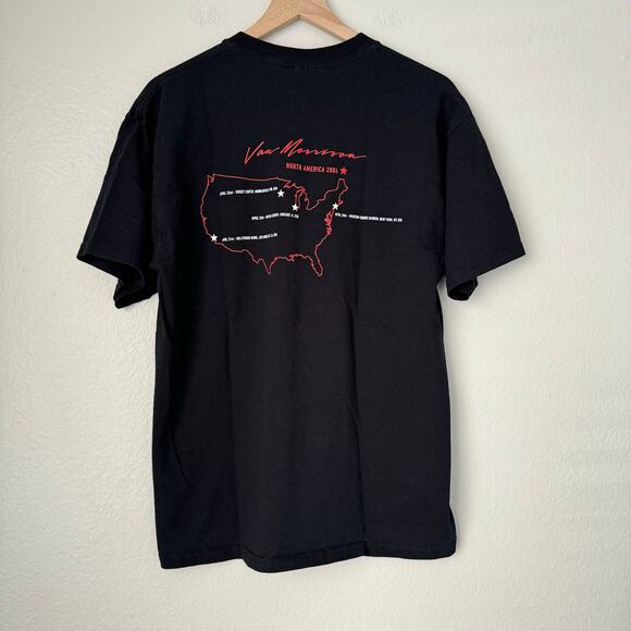 Vintage Van Morrisson Mens T-Shirt Concert Tour Short Sleeve Cotton Size Large - Picture 5 of 8